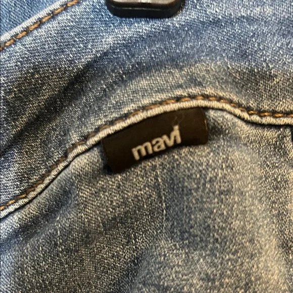 Mavi Women's Dark Blue Cropped Skinny Jeans - Picture 3 of 6